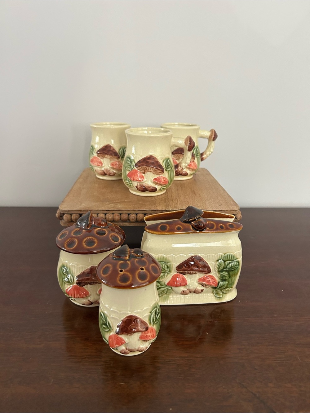 Vintage Empress by Haruta Mushroom Set Made in Japan 1970s